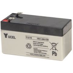 NEW 12V 1.2AH SLA Re-Chargable - PIGEON FLAPPER Battery YUCEL Y1.2-12 NP1.2-12